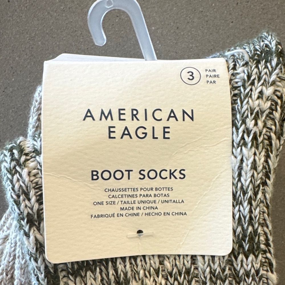 American Eagle Outfitters Black and White Knit Socks - Picture 3 of 3